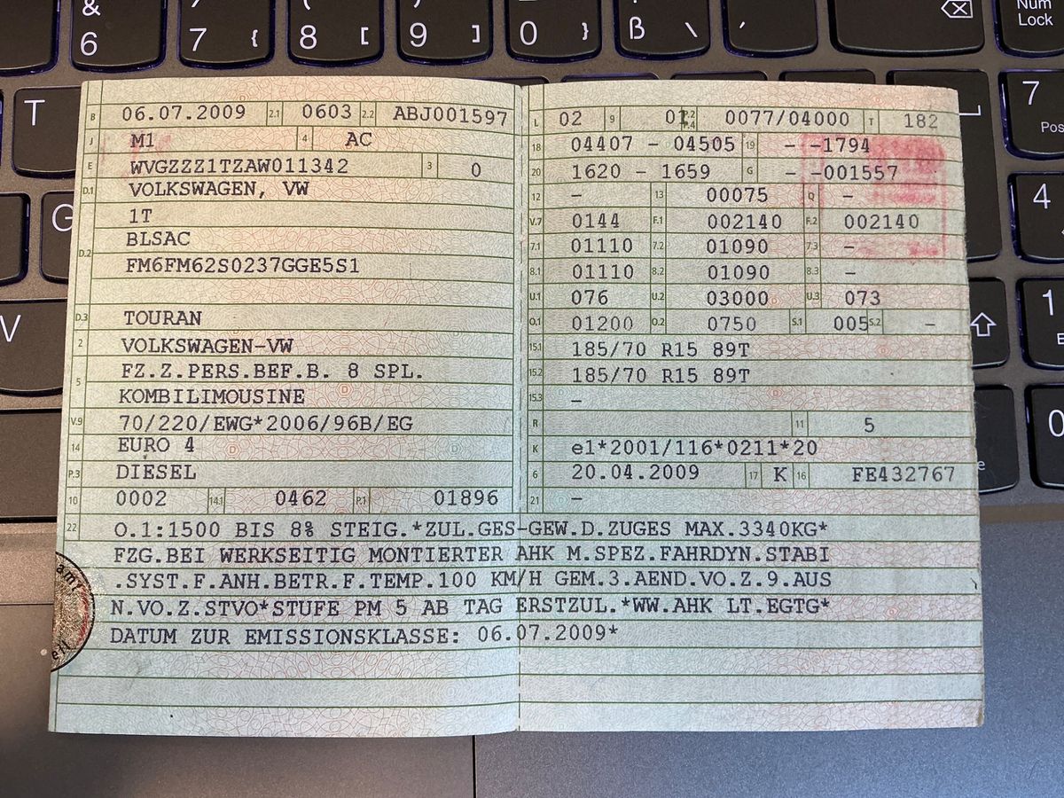 Volkswagen Touran 1.9 TDI Conceptline BlueMotion