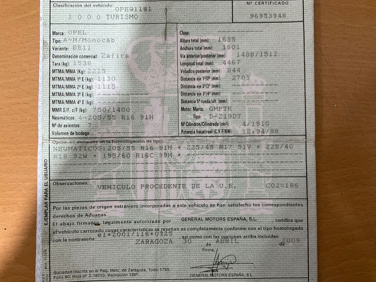 Opel Zafira d'occasion