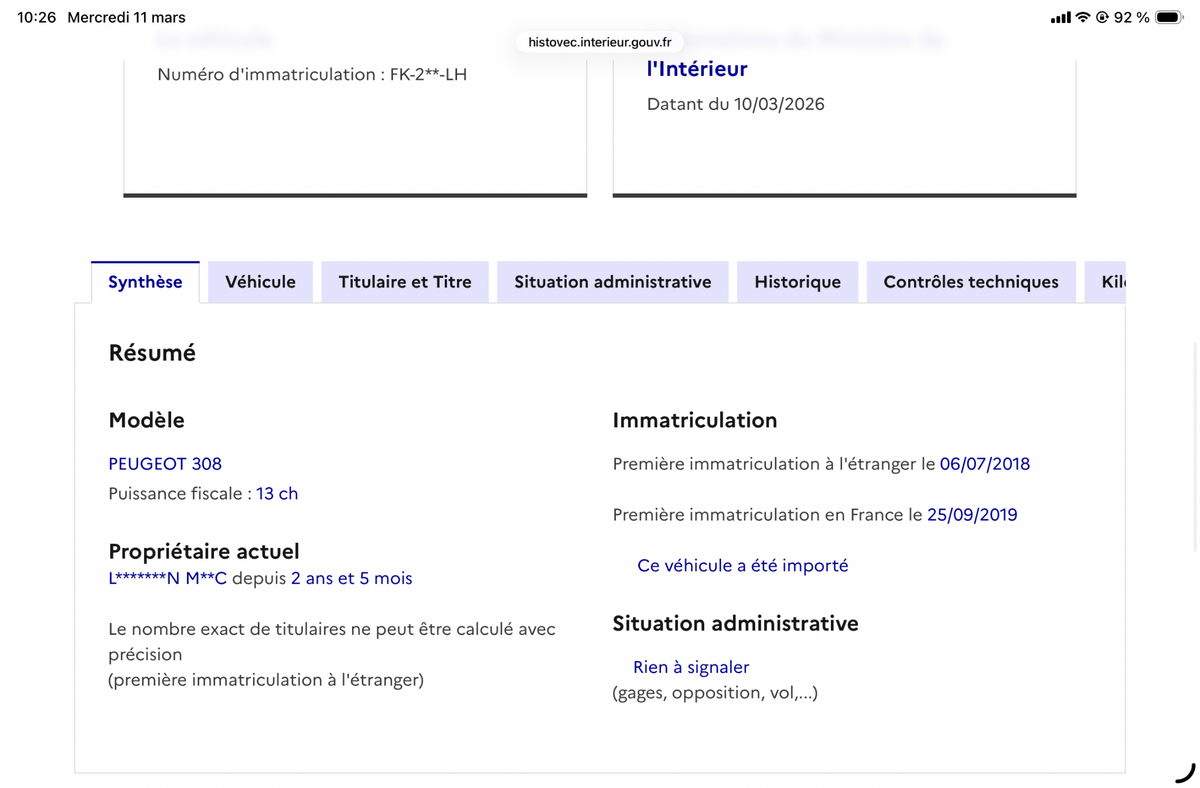 Peugeot 308 d'occasion