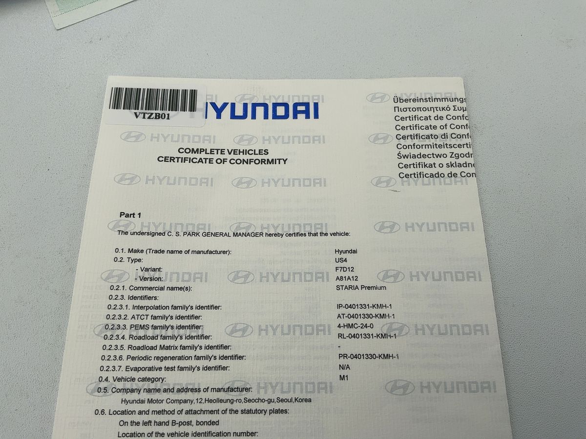 Hyundai Staria d'occasion
