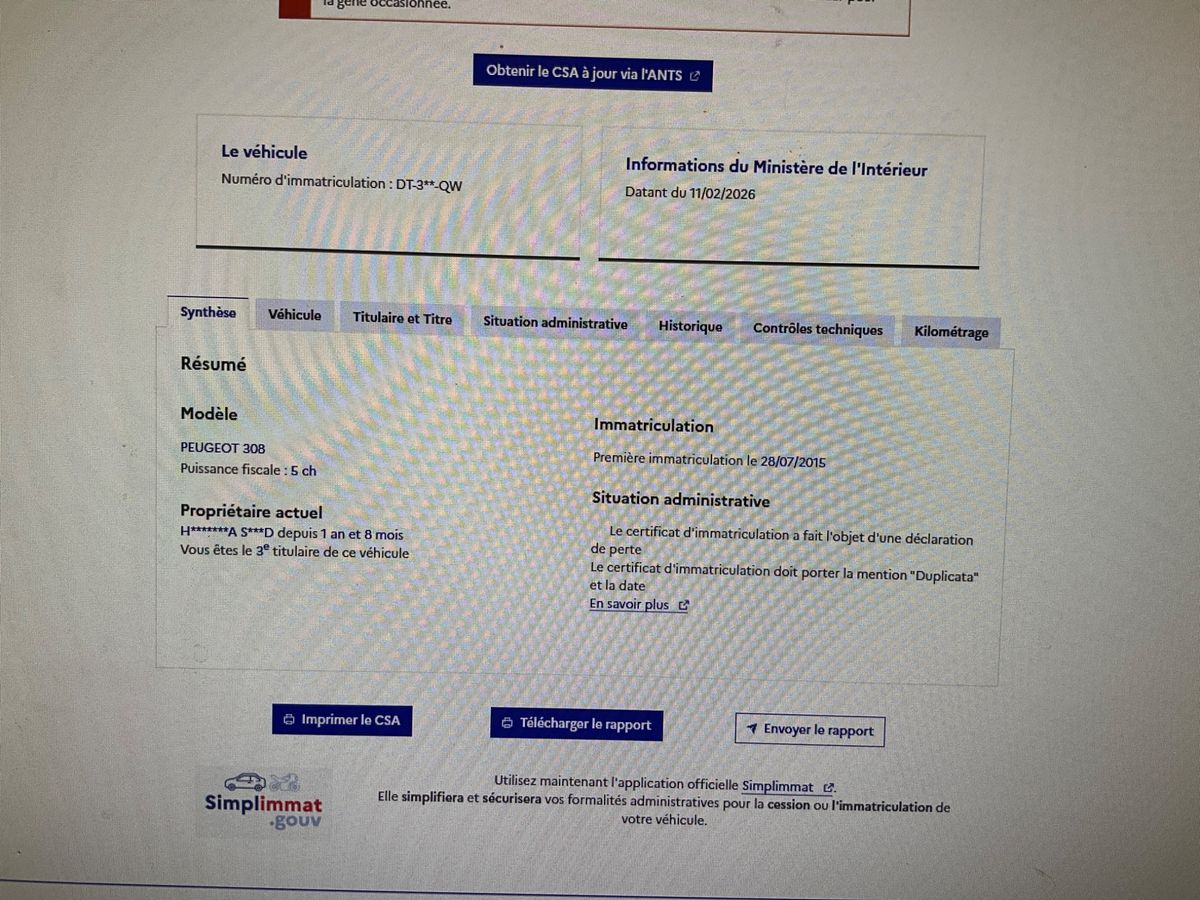 Peugeot 308 d'occasion