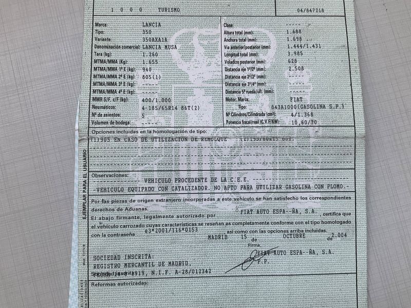 Lancia Musa 1.4 Oro — zdjęcie 5