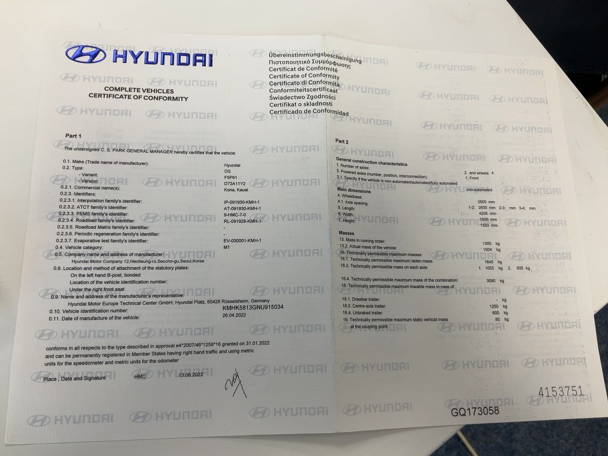 Hyundai Kona 1.6 T-GDI Prime 2WD