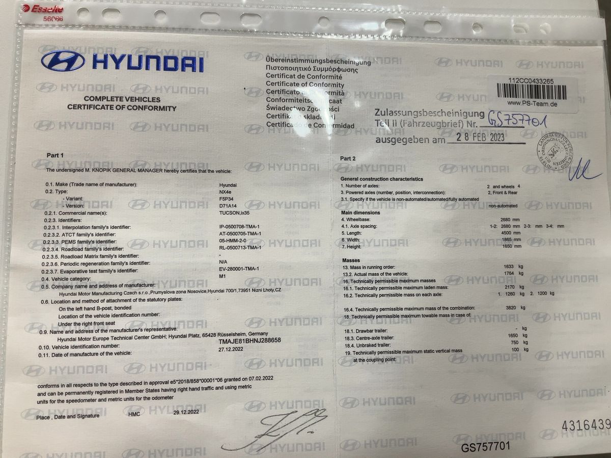 Hyundai Tucson d'occasion