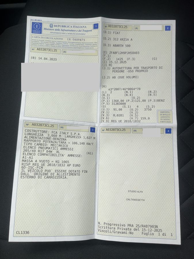 Abarth 595 d'occasion