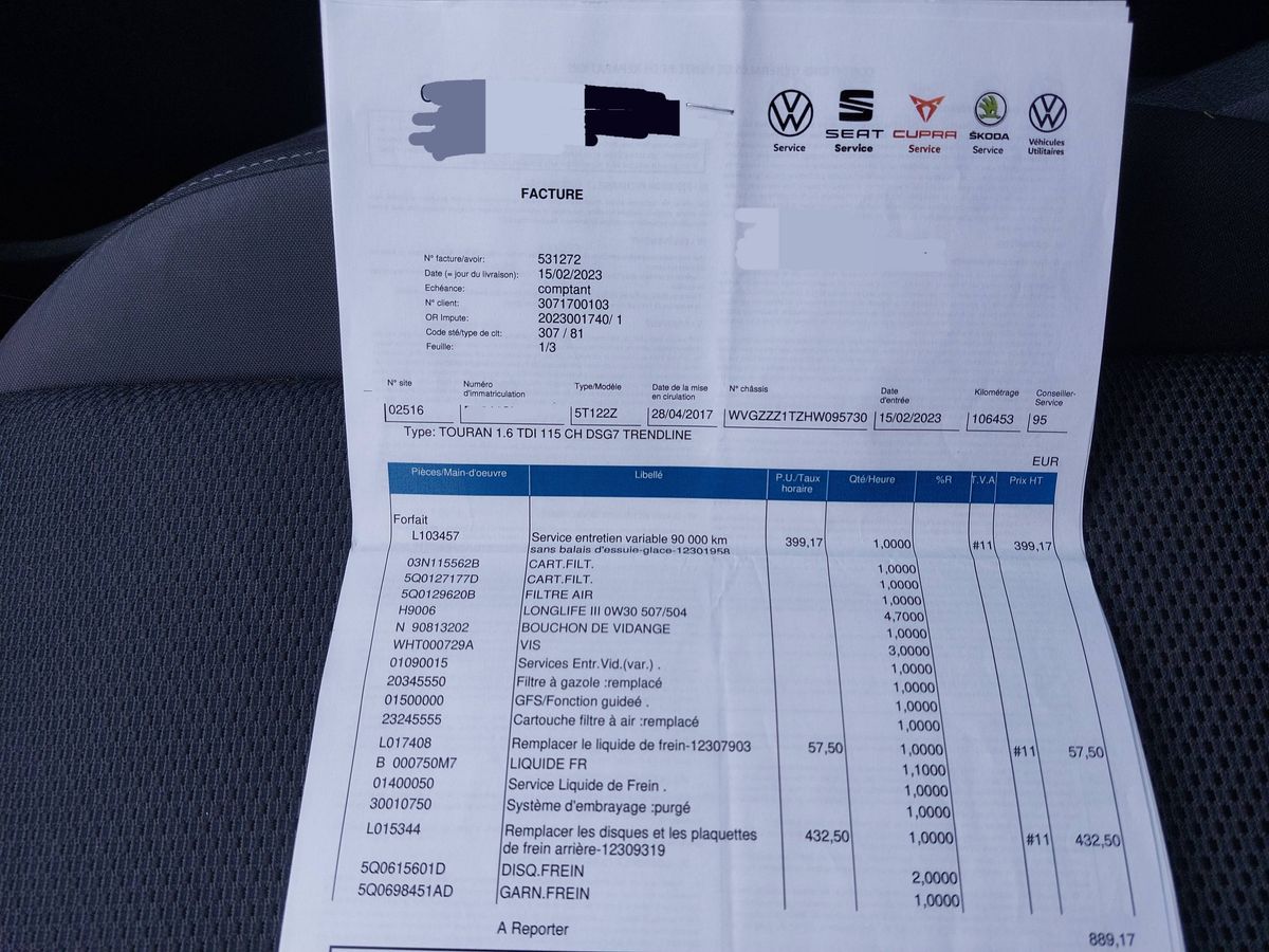 Volkswagen Touran d'occasion