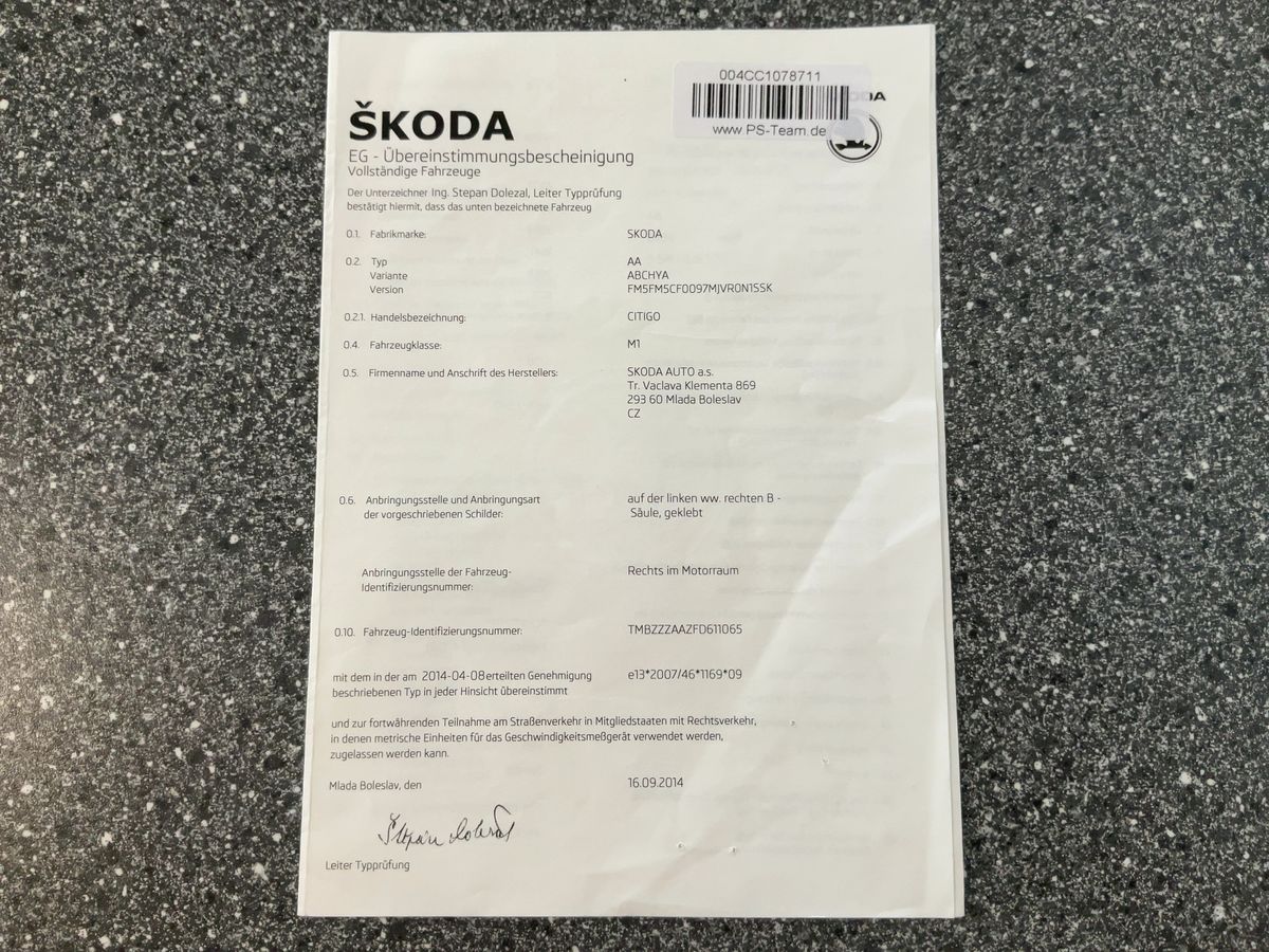 Skoda Citigo d'occasion