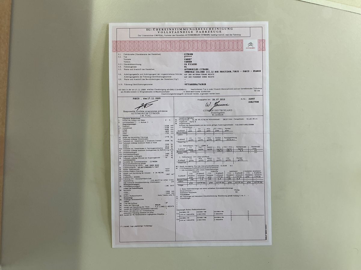 Citroen C4 Grand Picasso 2.0 HDi Exclusive