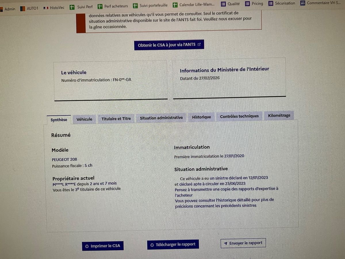 Peugeot 208 d'occasion