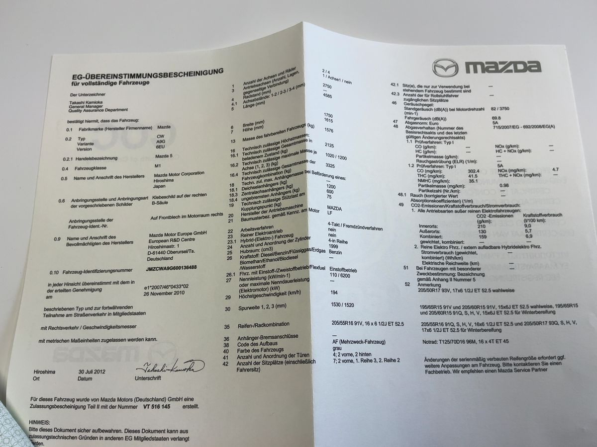 Mazda 5 d'occasion
