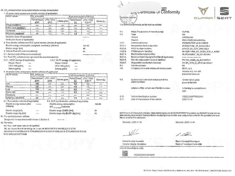 Cupra Formentor 1.4 e-HYBRID VZ — zdjęcie 17
