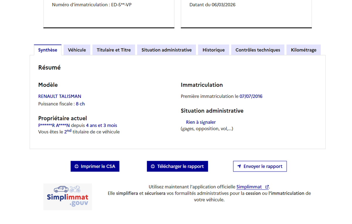 Renault Talisman d'occasion