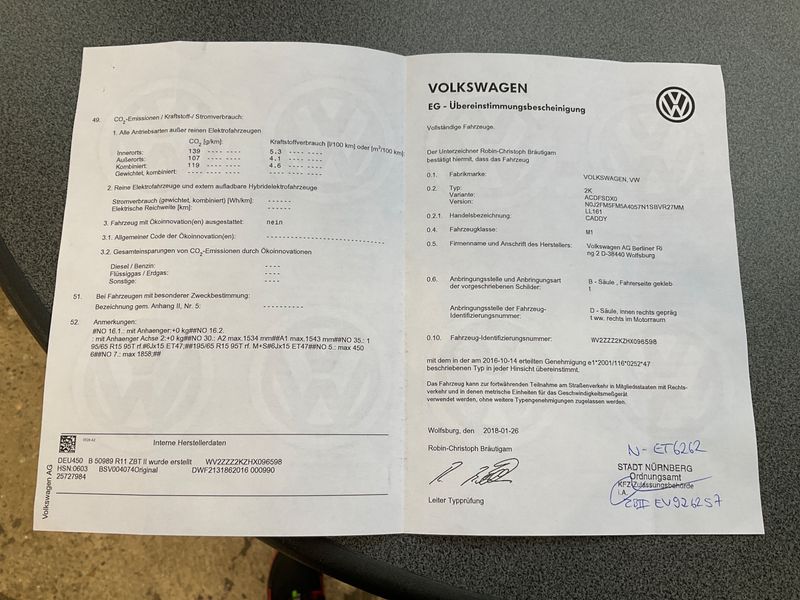 Volkswagen Caddy 2.0 TDI Trendline BlueMotion Tech — zdjęcie 16
