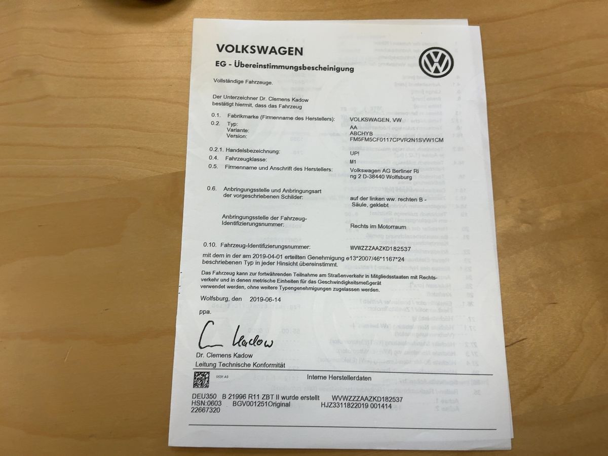 Volkswagen up! d'occasion