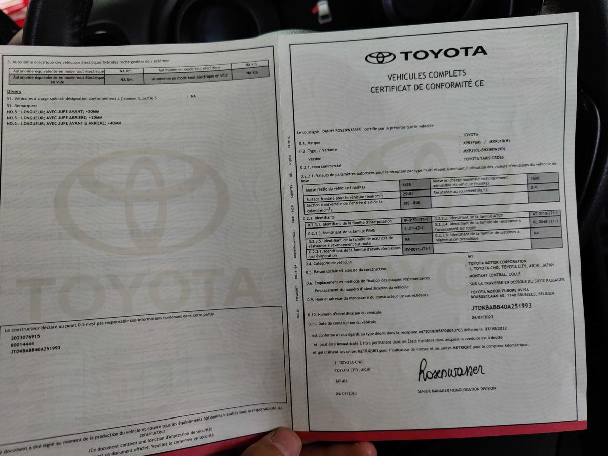 Toyota Yaris Cross 1.5 Hybrid 2WD Comfort
