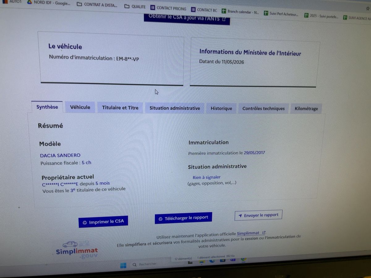Dacia Sandero d'occasion