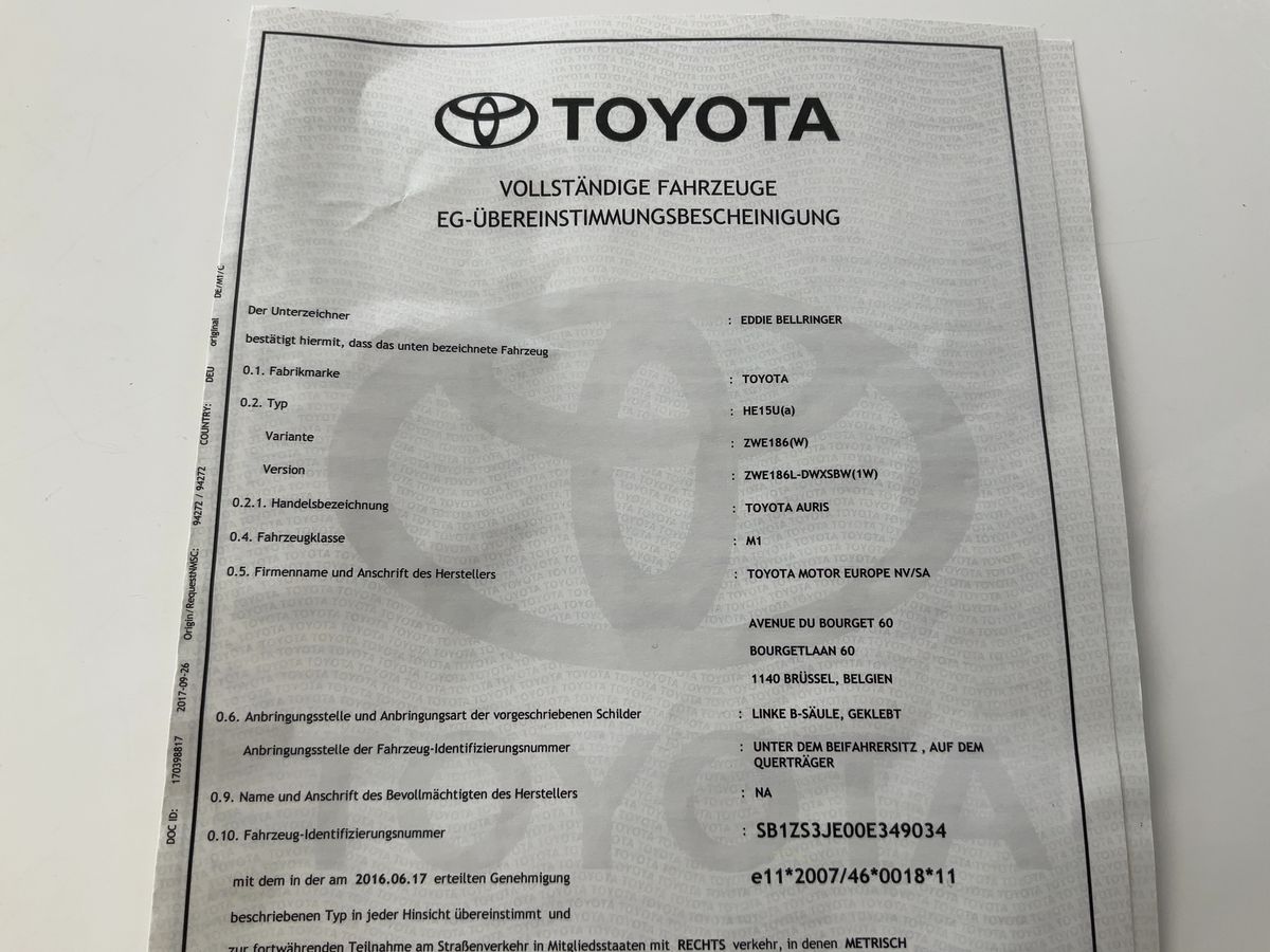 Toyota Auris d'occasion