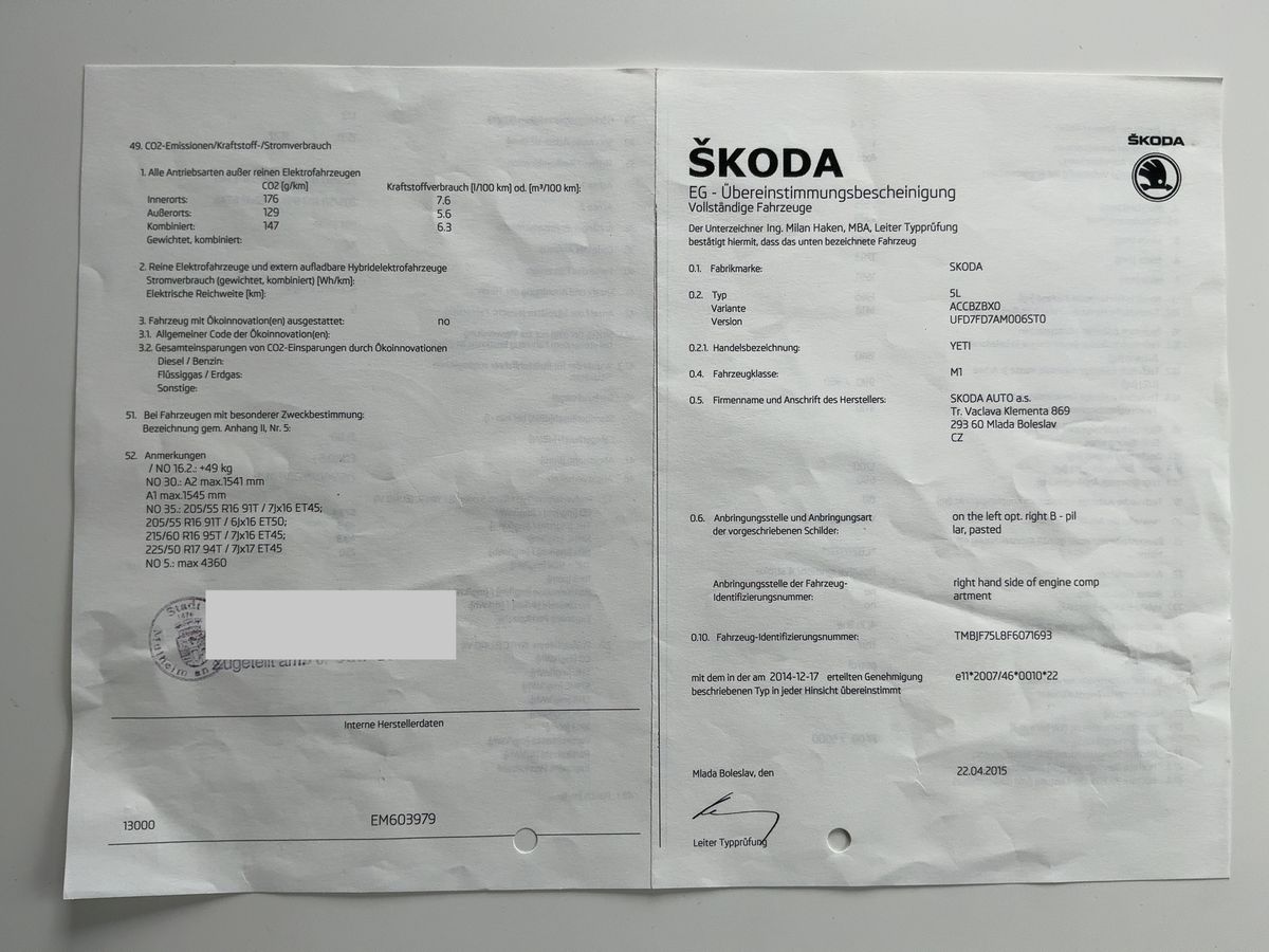Skoda Yeti d'occasion