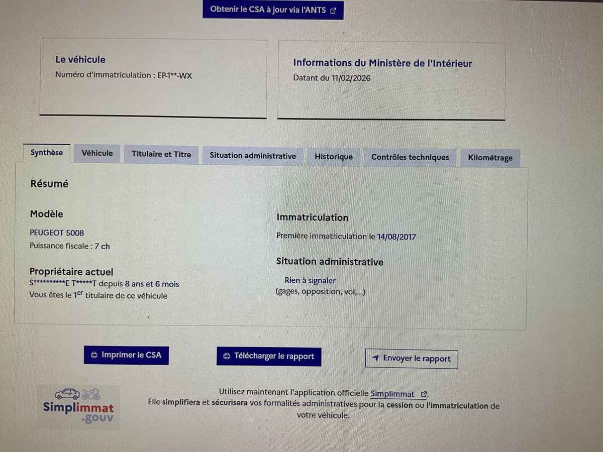 Peugeot 5008 d'occasion