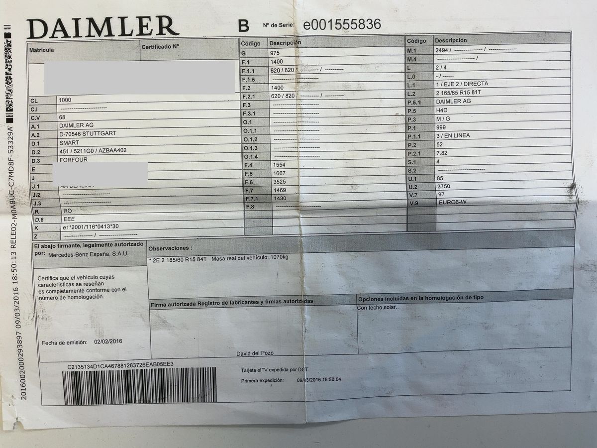 Smart forfour d'occasion