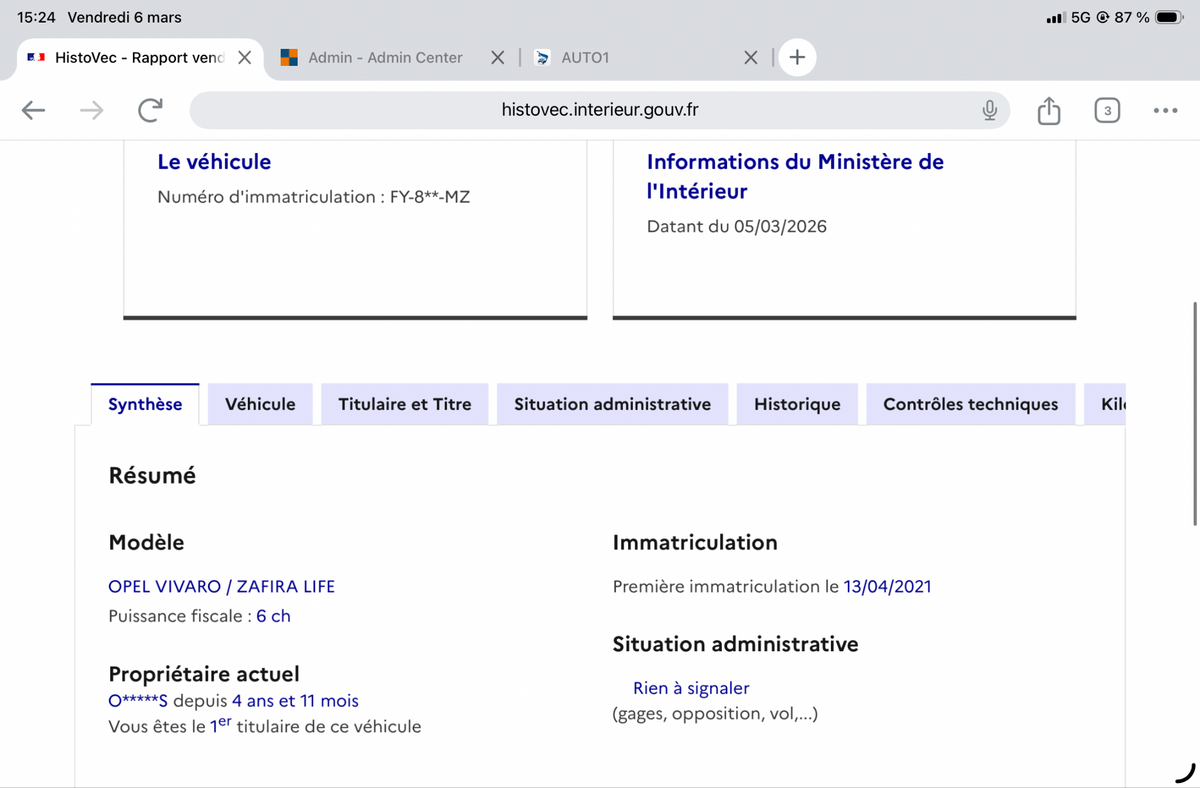 Opel Vivaro d'occasion