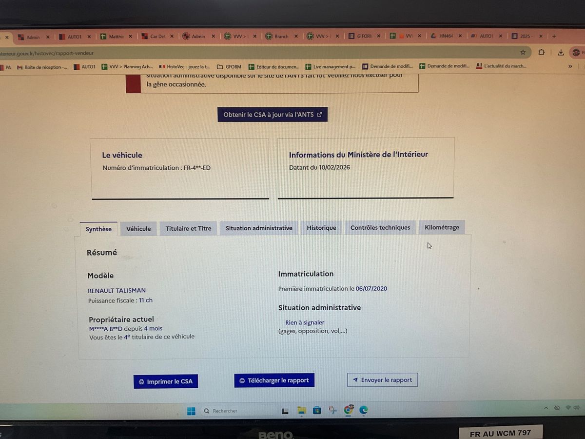 Renault Talisman d'occasion