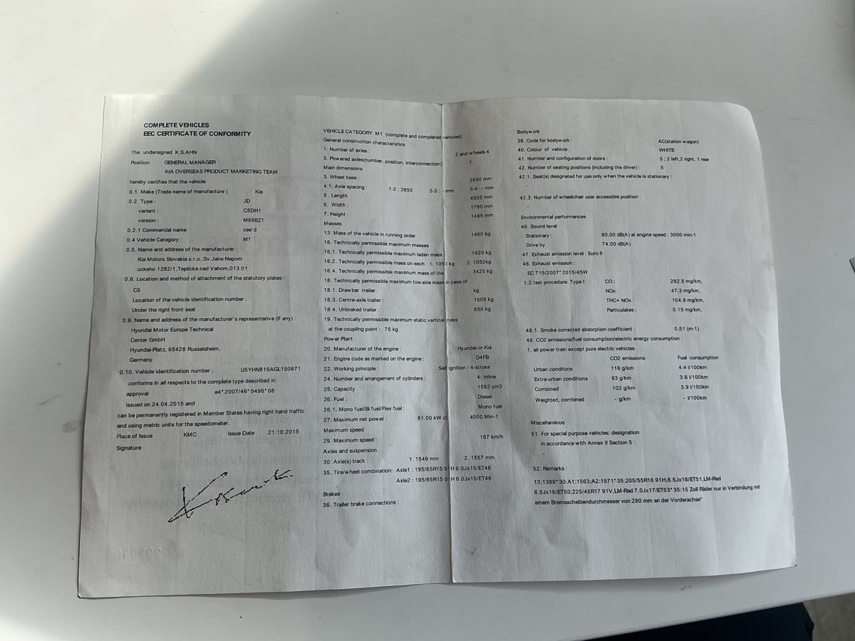 Kia cee'd 1.6 CRDi Dream Team