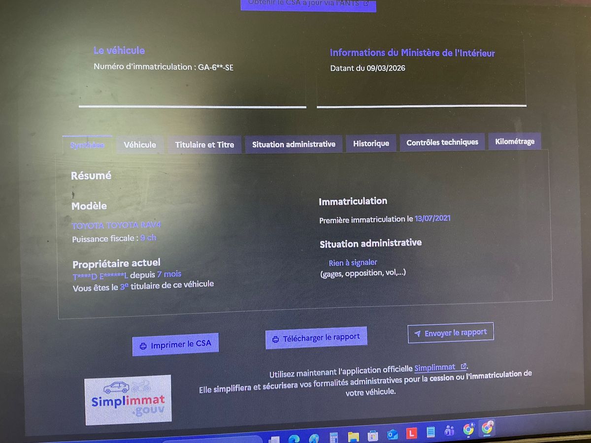 Toyota RAV d'occasion