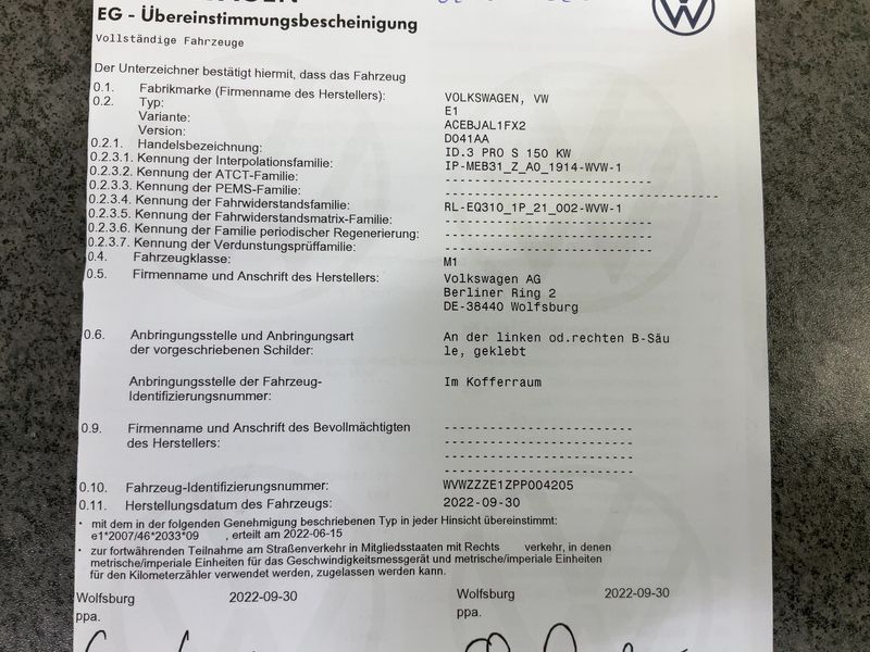 Volkswagen ID.3 electric drive 150 kW Pro S — zdjęcie 16