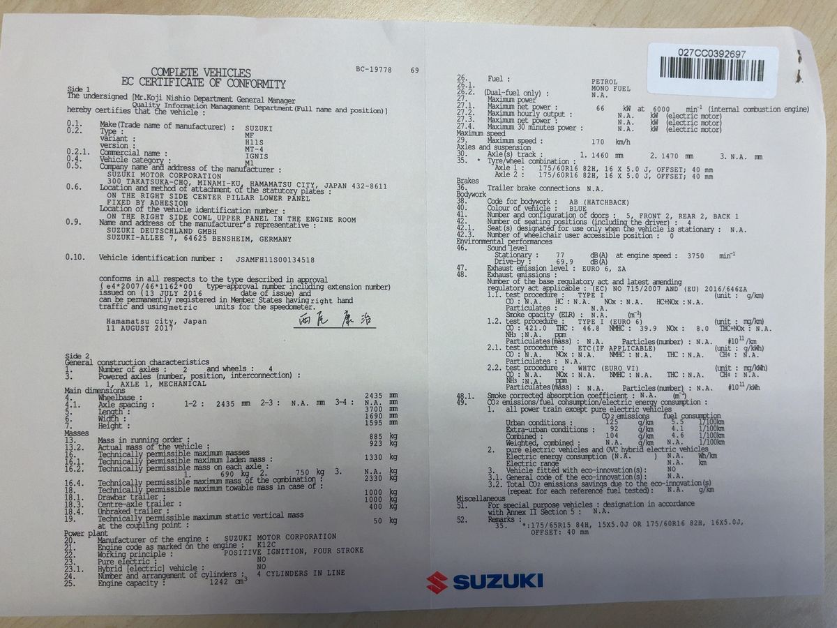 Suzuki Ignis d'occasion