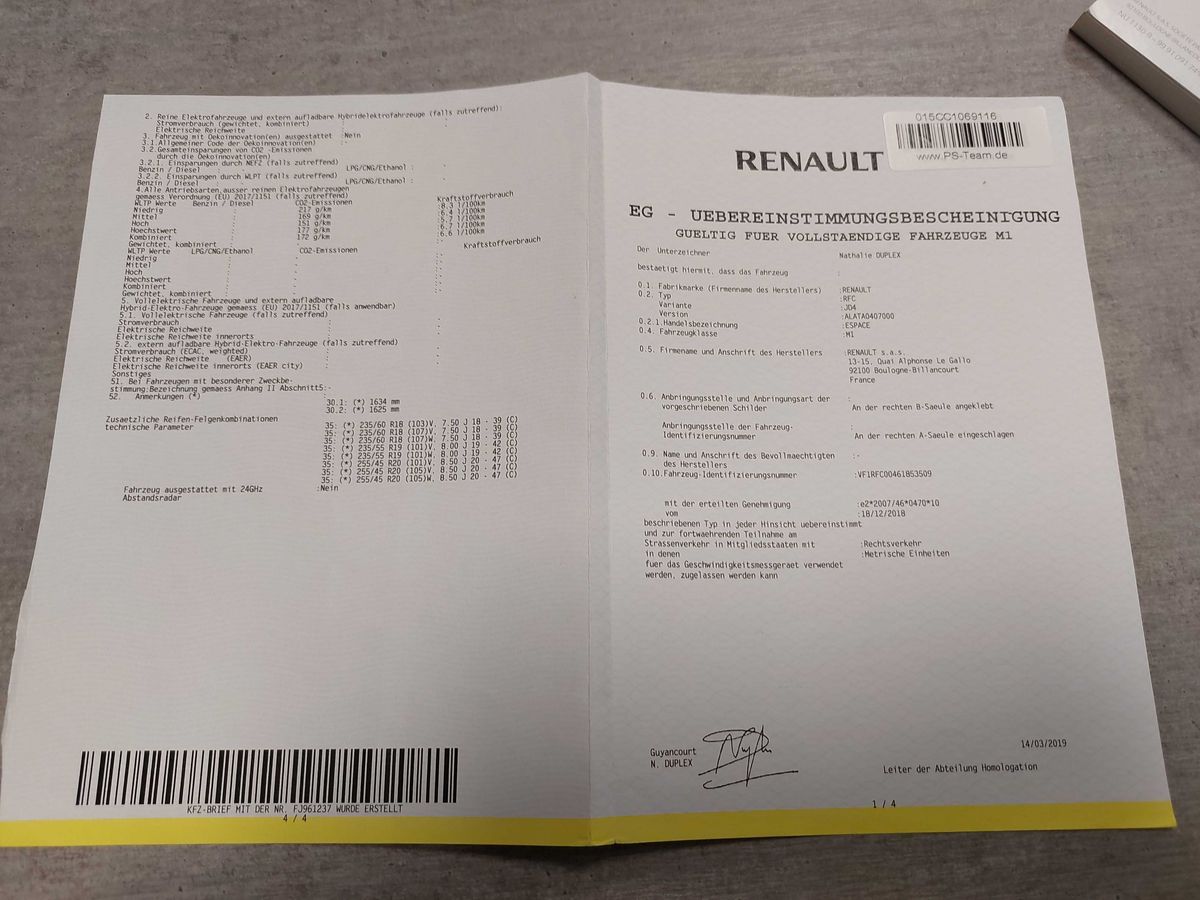 Renault Espace d'occasion
