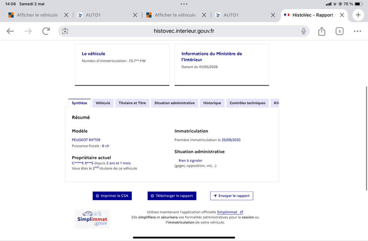 Peugeot Rifter d'occasion