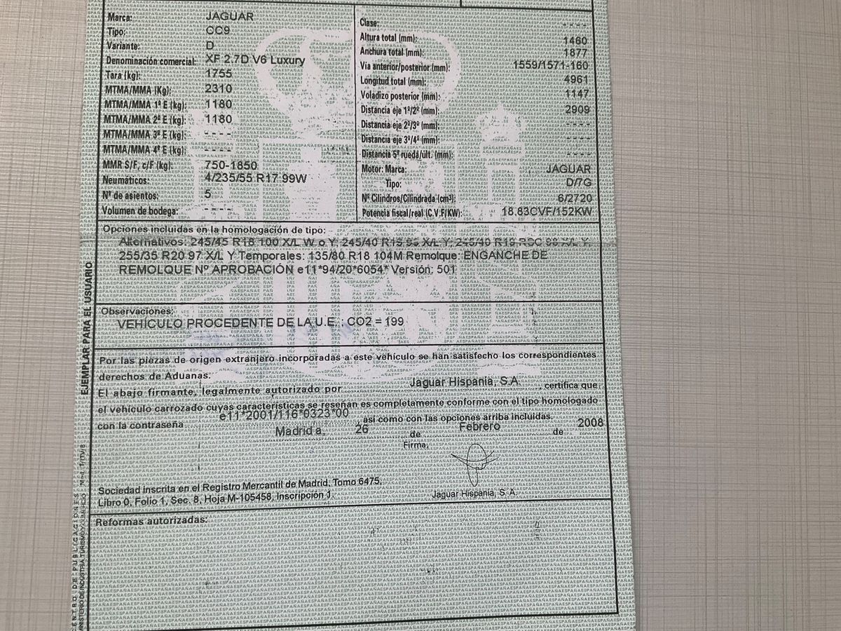 Jaguar XF d'occasion