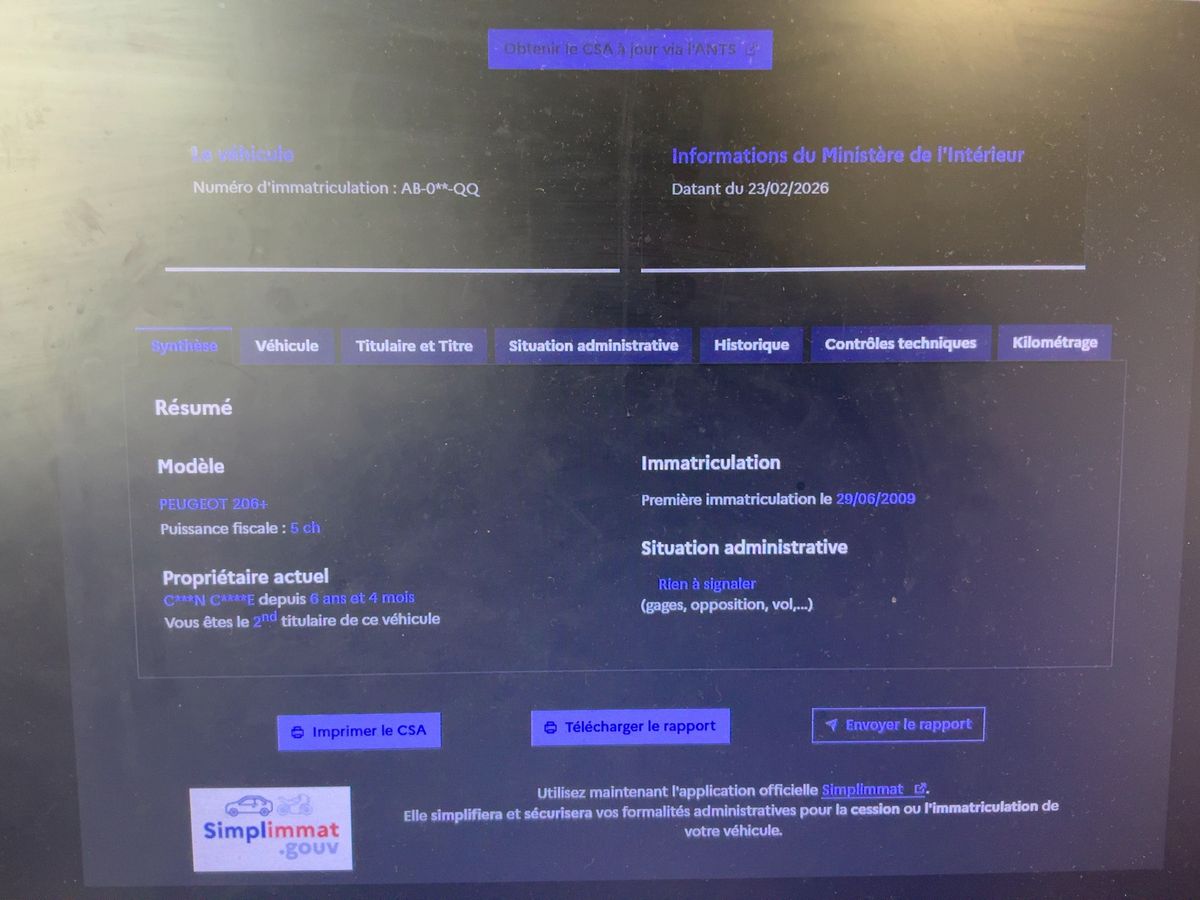 Peugeot 206+ d'occasion