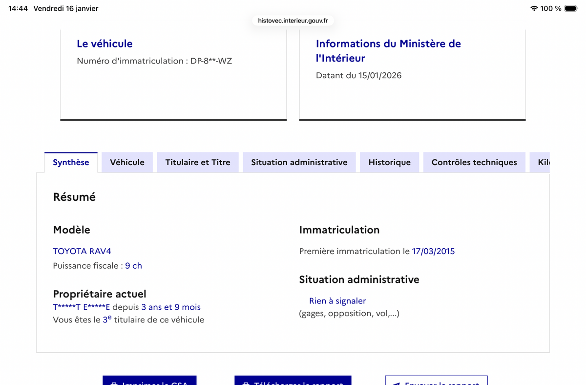 Toyota RAV d'occasion