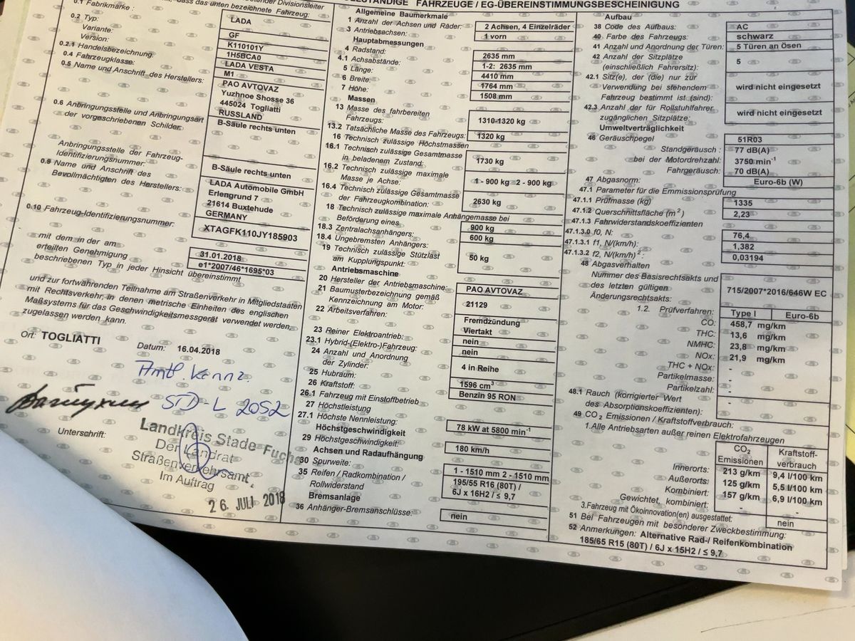 Lada Vesta d'occasion