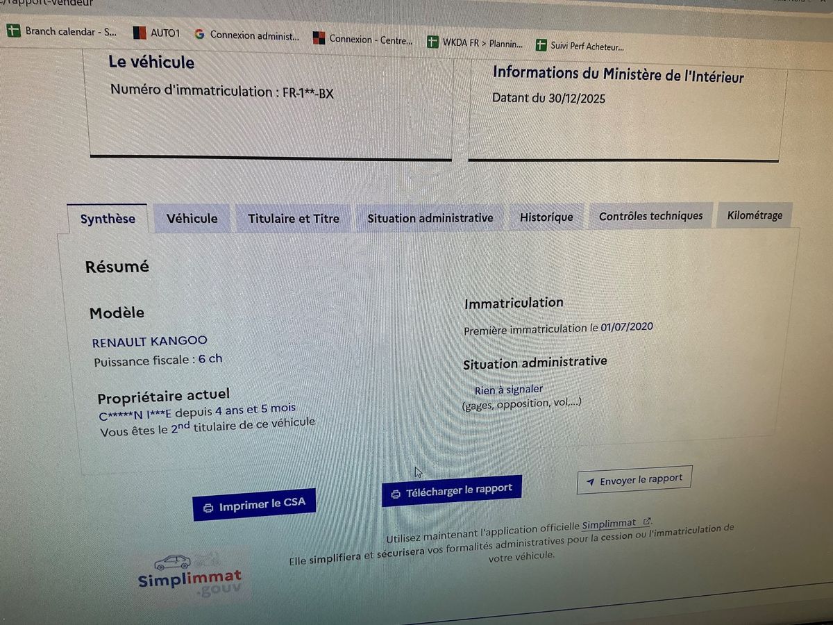 Renault Kangoo d'occasion