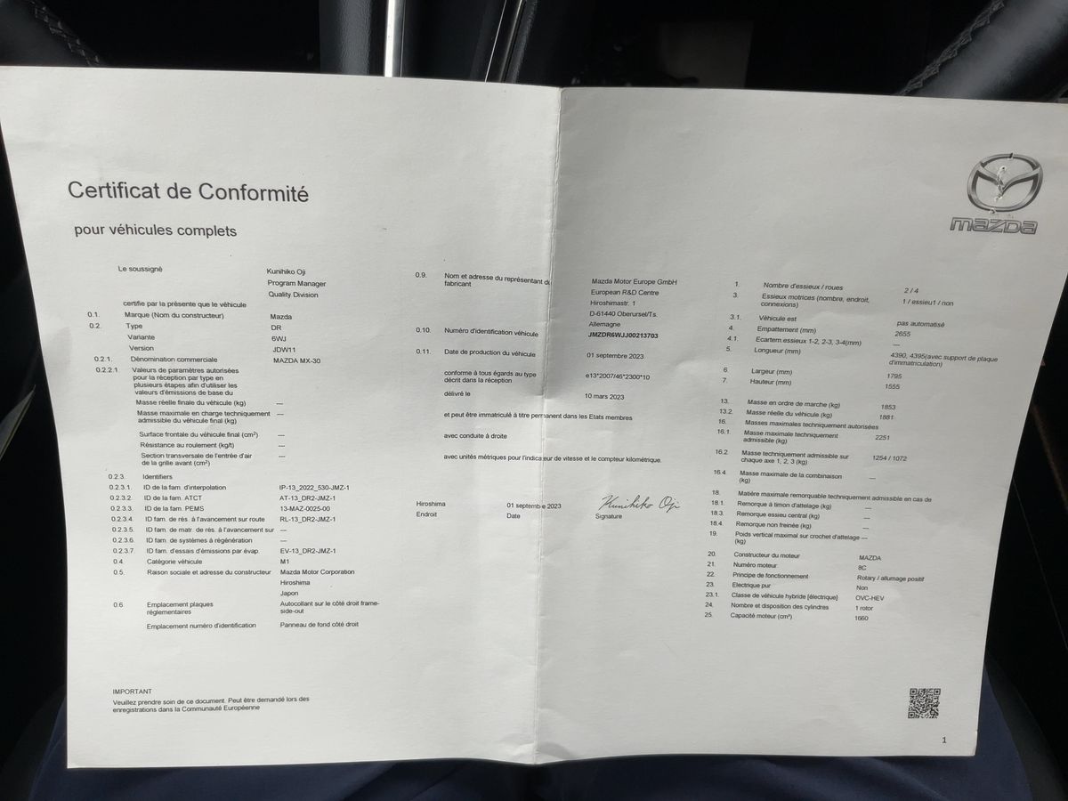 Mazda MX-30 d'occasion
