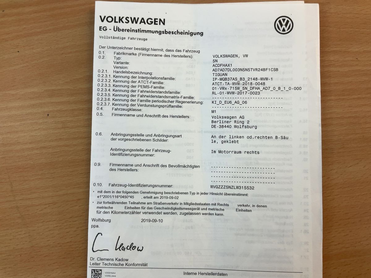 Volkswagen Tiguan 2.0 TDI Highline 4Motion BlueMotion