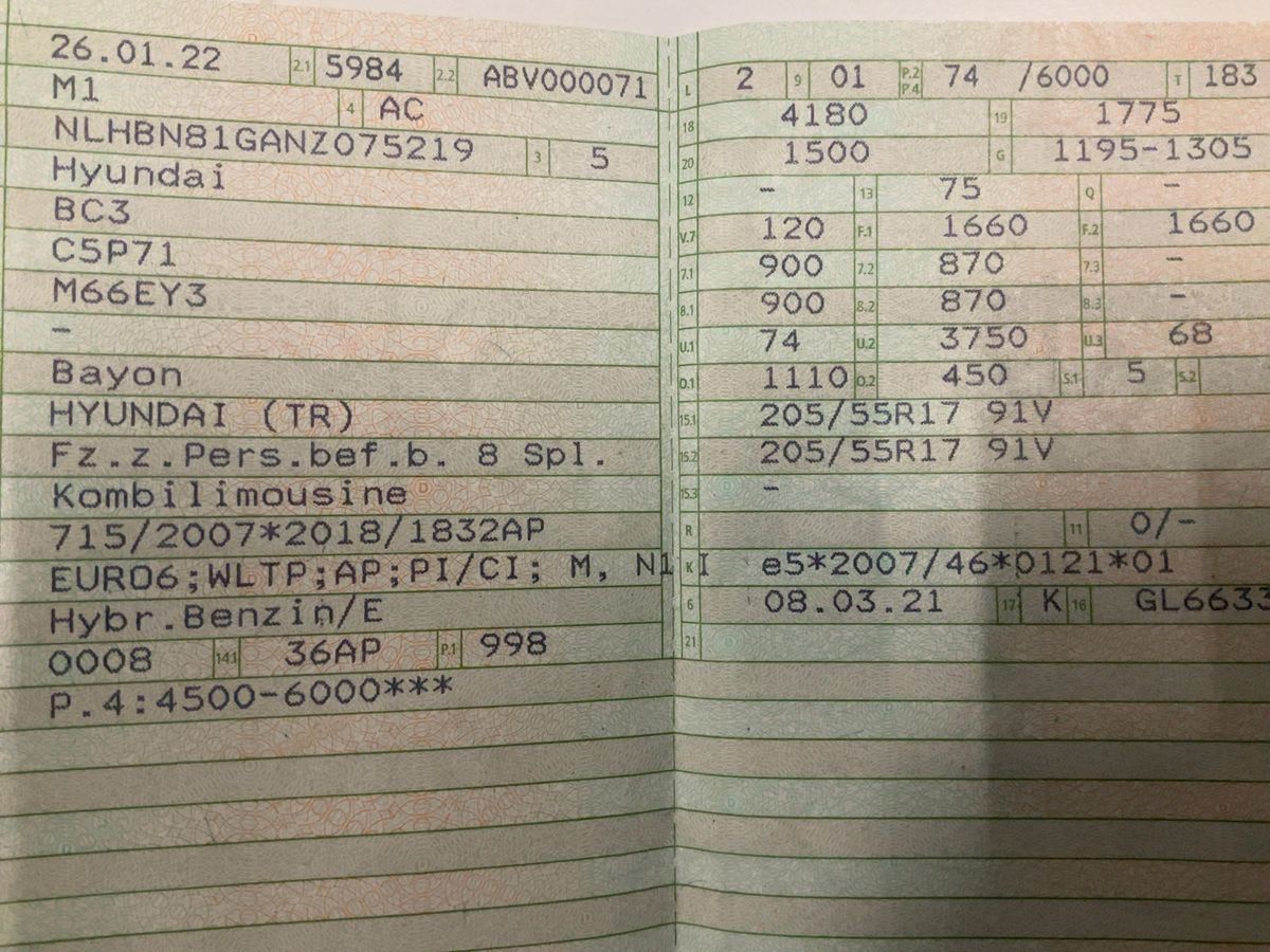 Hyundai Bayon 1.0 T-GDI Mild-Hybrid Intro Edition 2WD