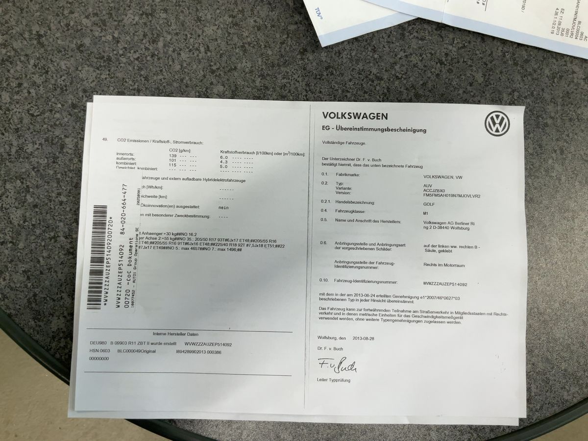 Volkswagen Golf VII 1.2 TSI Comfortline BlueMotion Tech