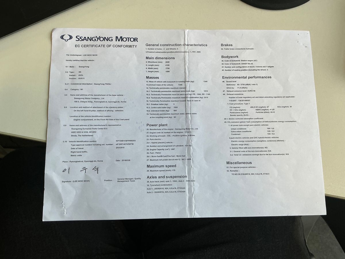 Ssangyong Tivoli d'occasion