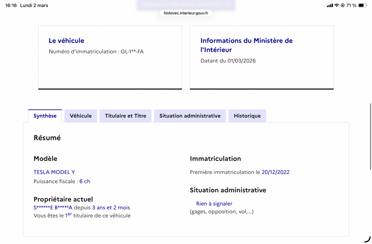 Tesla Model d'occasion