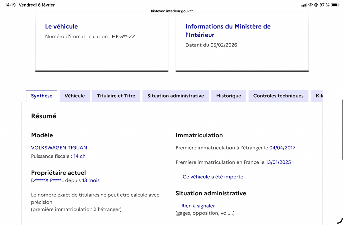 Volkswagen Tiguan d'occasion