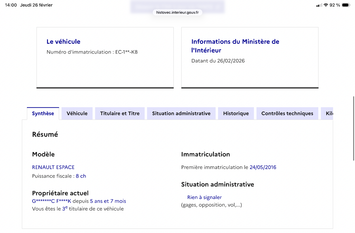 Renault Espace d'occasion