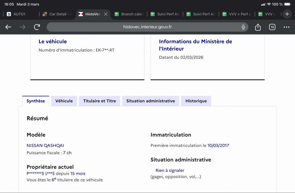 Nissan Qashqai d'occasion