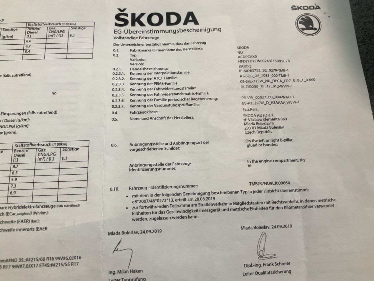 Skoda Karoq 1.5 TSI ACT Style