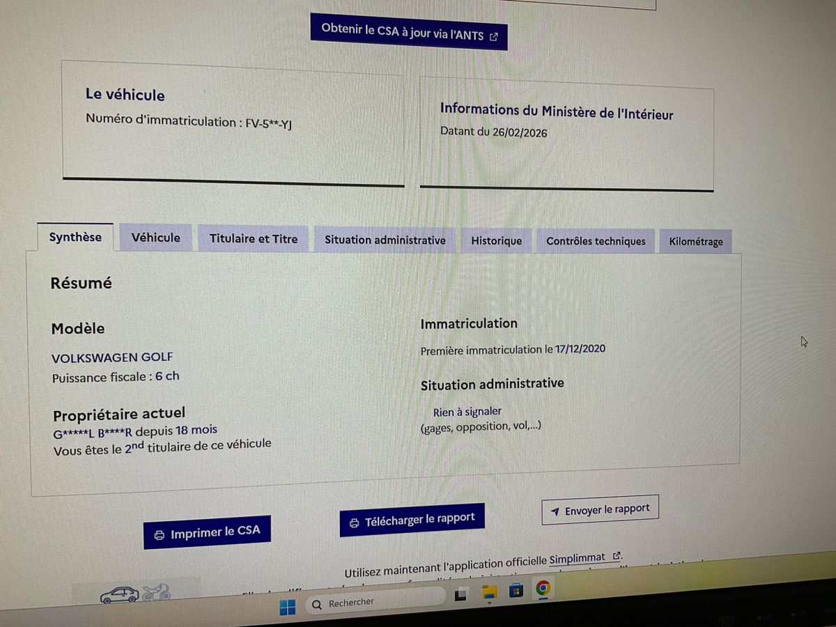 Volkswagen Golf d'occasion