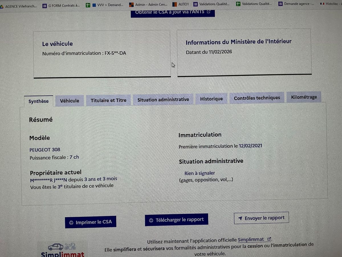 Peugeot 308 d'occasion