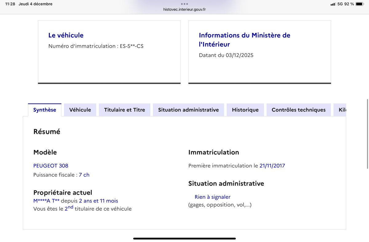 Peugeot 308 d'occasion